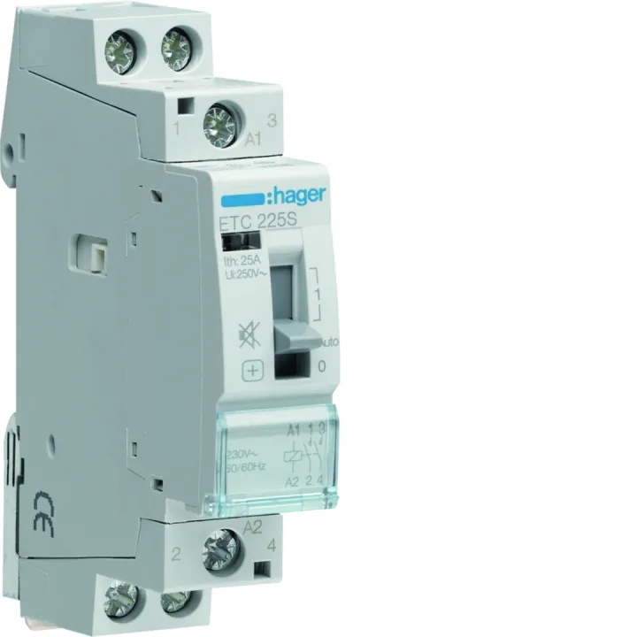 Contacteur Silencieux Jour-Nuit 25A, 2F, 230V 1 Module