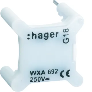 Voyant Gallery Pour Interrupteur, 230V, Blanc
