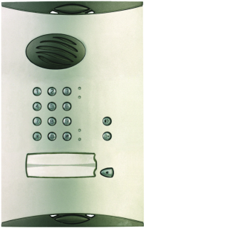 Blindage platine de rue + clavier, 1 logement, pour interphone r