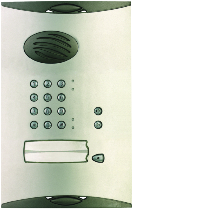 Blindage platine de rue + clavier, 1 logement, pour interphone r