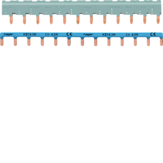 Barres de pontage 3P+N 63A languette 12 mod