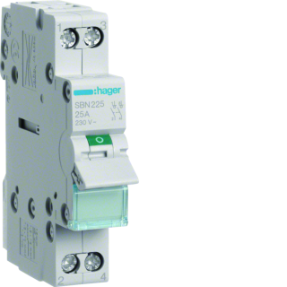 Interrupteur modulaire 2 pôles 25A