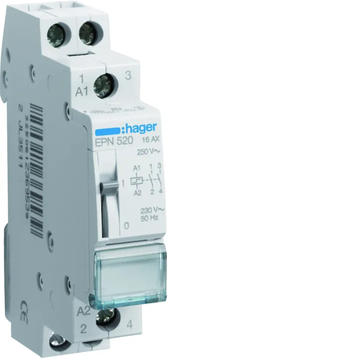 Télérupteur 2F 230V 16A 1 Module