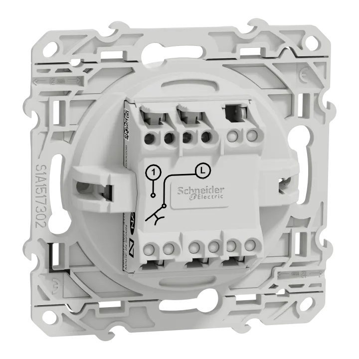 Odace - Poussoir - Blanc - 10A