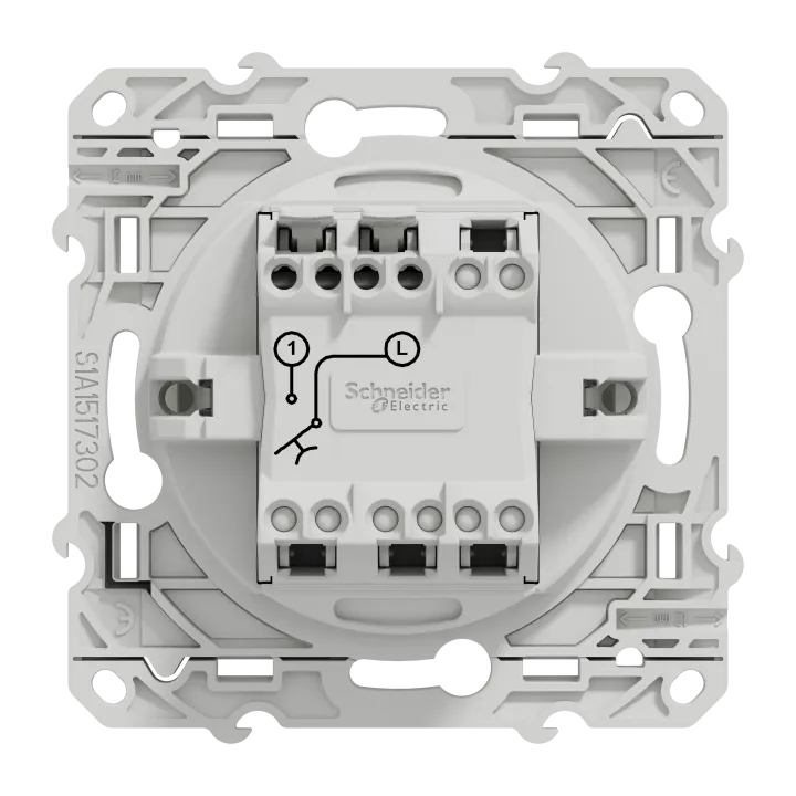 Odace - Poussoir - Blanc - 10A
