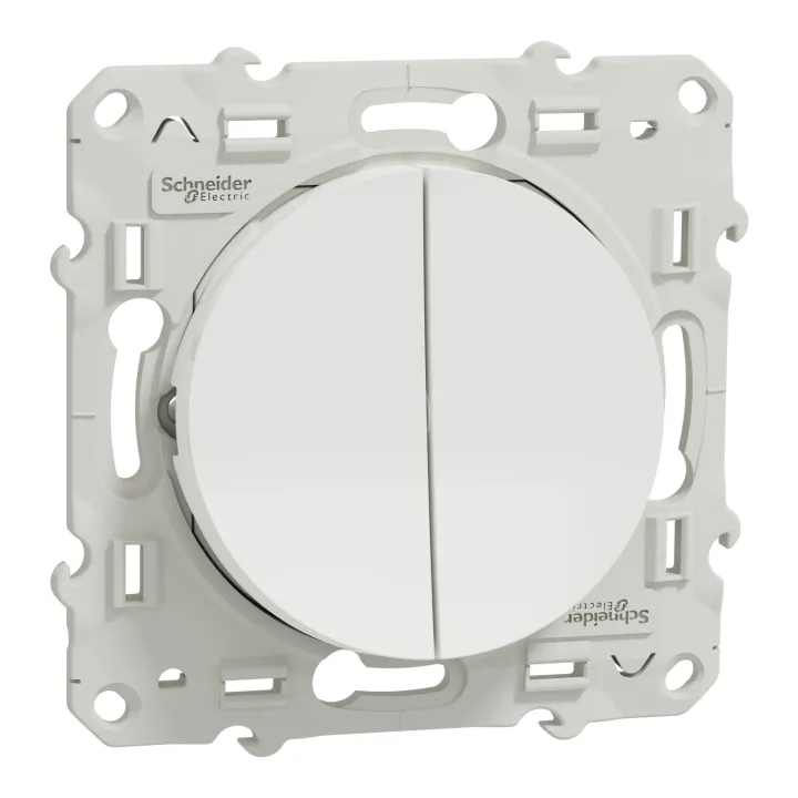 Odace - Double Va-Et-Vient - Blanc - 10A