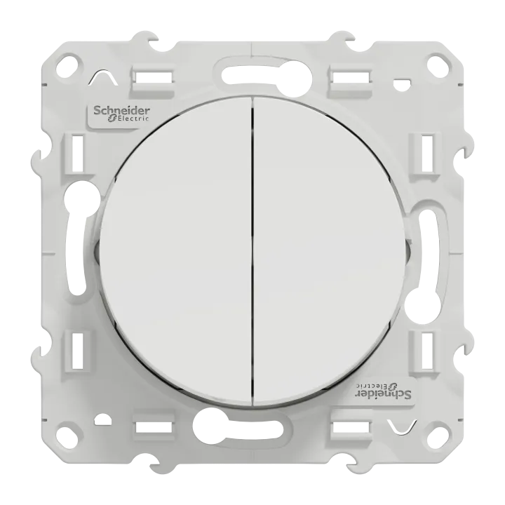 Odace - Double Poussoir - Blanc