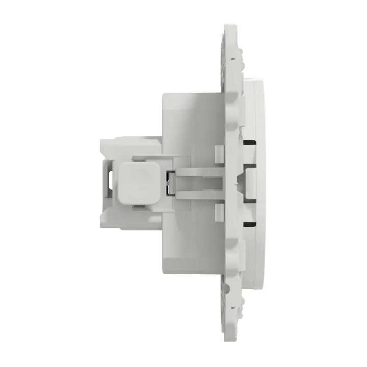 Odace - Prise De Courant 2P+T - Blanc - 4 Connexions Rapides Par Pôle