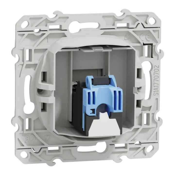 Odace - Prise Rj45 Cat.6 Stp - Grade 2Tv Min À Grade 3Tv (+ Multimédia) - Blanc