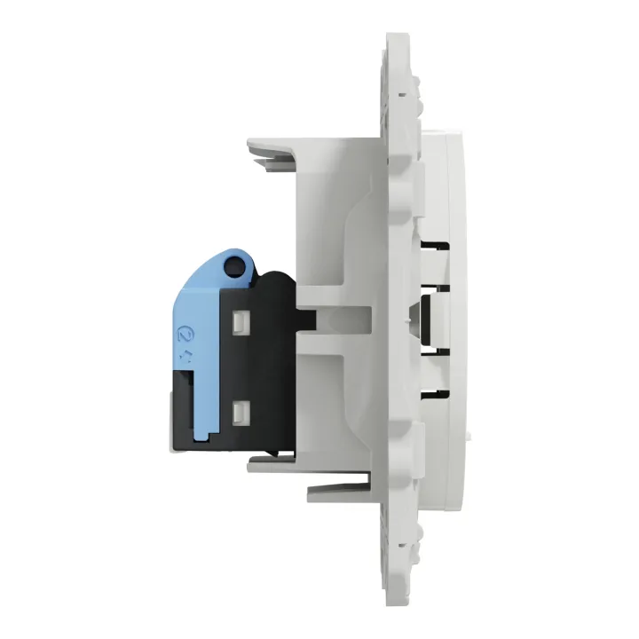 Odace - Prise Rj45 Cat.6 Stp - Grade 2Tv Min À Grade 3Tv (+ Multimédia) - Blanc
