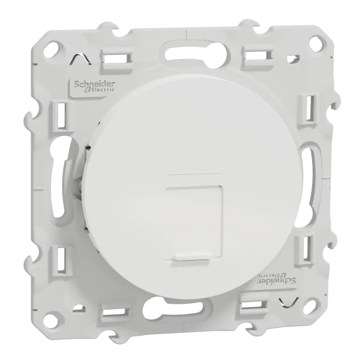 Odace - Prise Rj45 Cat.6 Stp - Grade 2Tv Min À Grade 3Tv (+ Multimédia) - Blanc