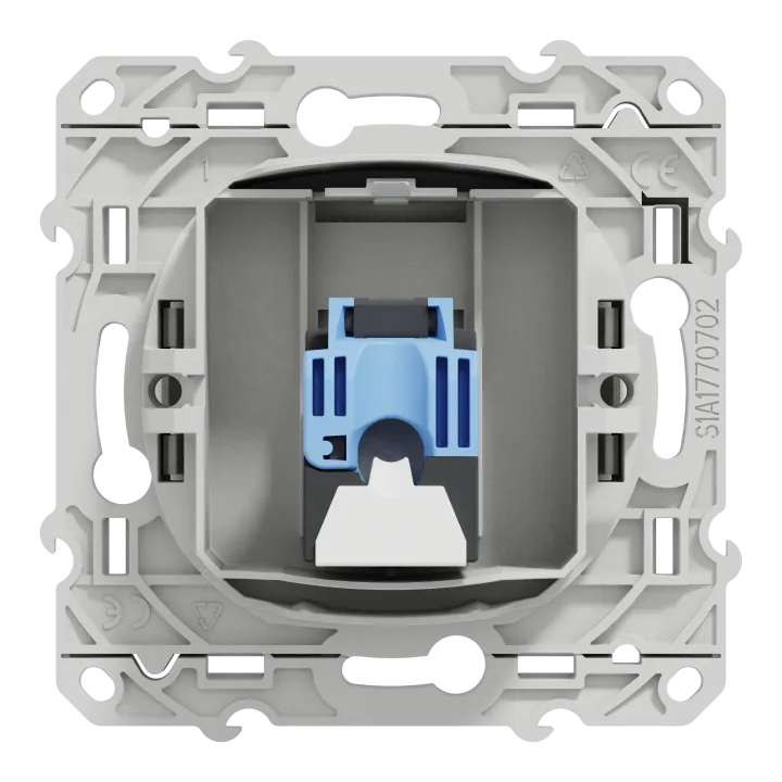 Odace - Prise Rj45 Cat.6 Stp - Grade 2Tv Min À Grade 3Tv (+ Multimédia) - Blanc