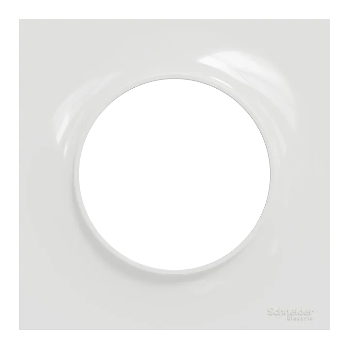 Odace Styl - Plaque 1 Poste Blanc