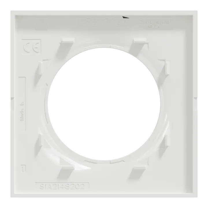 Odace Styl - Plaque 1 Poste Blanc