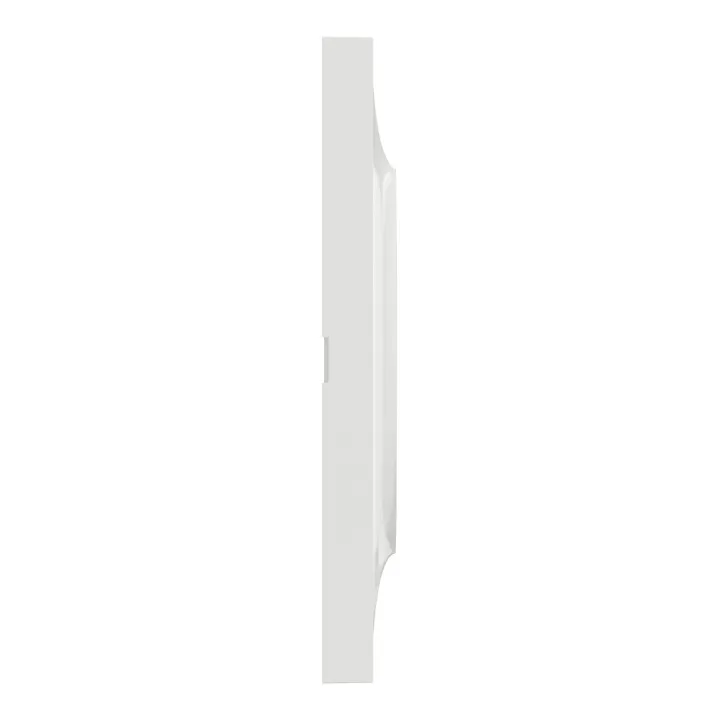 Odace Styl - Plaque 3 Postes Horizontaux Ou Verticaux Entraxe 71Mm Blanc