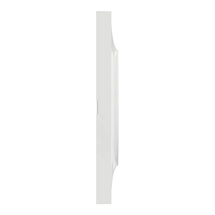 Odace Styl - Plaque 4 Postes Horizontaux Ou Verticaux Entraxe 71Mm Blanc