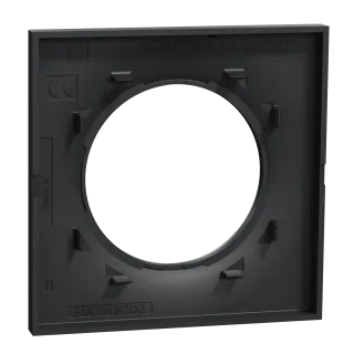 Odace Styl - Plaque 1 Poste Anthracite