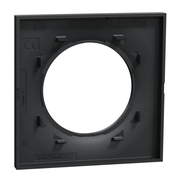 Odace Styl - Plaque 1 Poste Anthracite