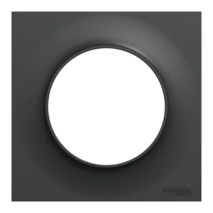 Odace Styl - Plaque 1 Poste Anthracite