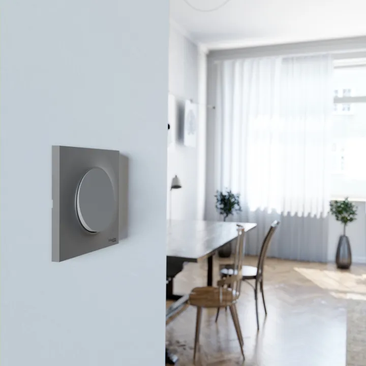 Odace Styl - Plaque 1 Poste Anthracite