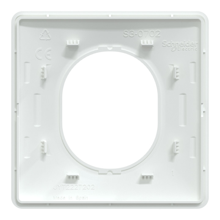 Plaque 1 poste Blanc