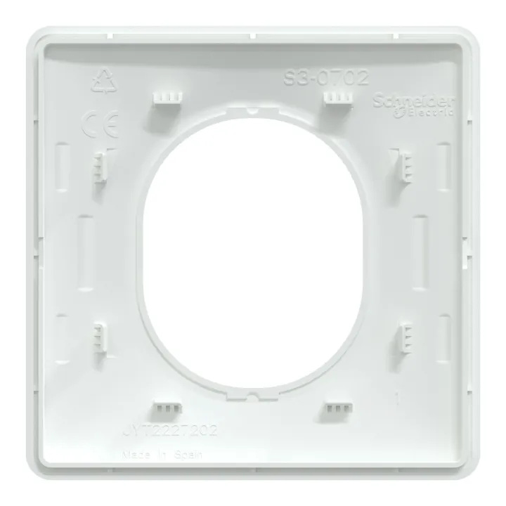 Ovalis - Plaque De Finition - 1 Poste Blanc