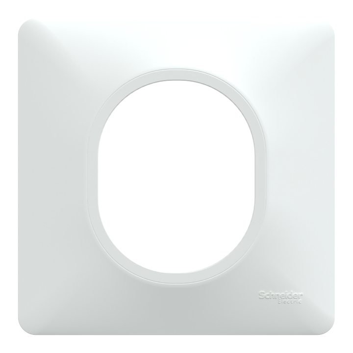 Plaque 1 poste Blanc