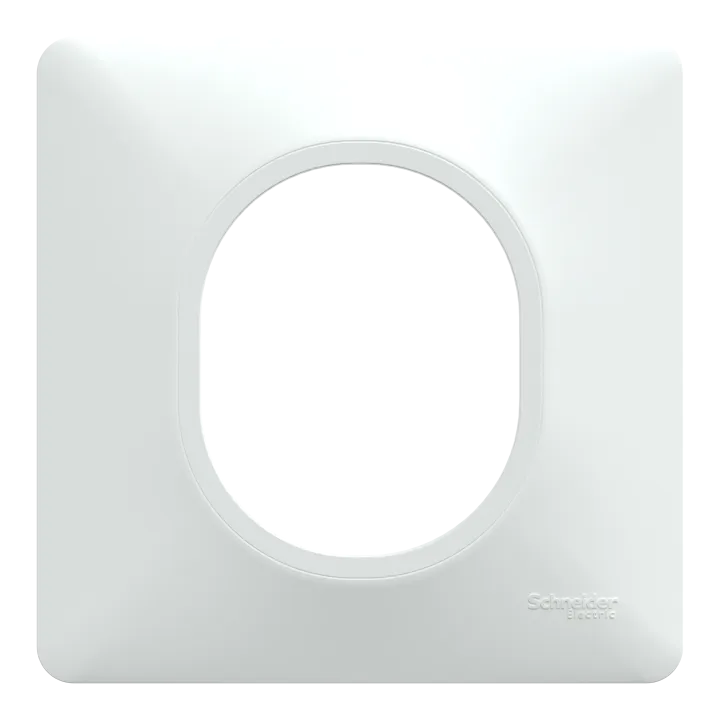 Ovalis - Plaque De Finition - 1 Poste Blanc
