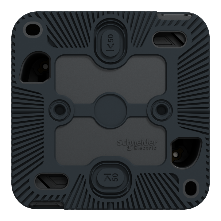 Mureva Styl - Bouton poussoir - saillie - IP55 - IK08 - connexion auto - gris