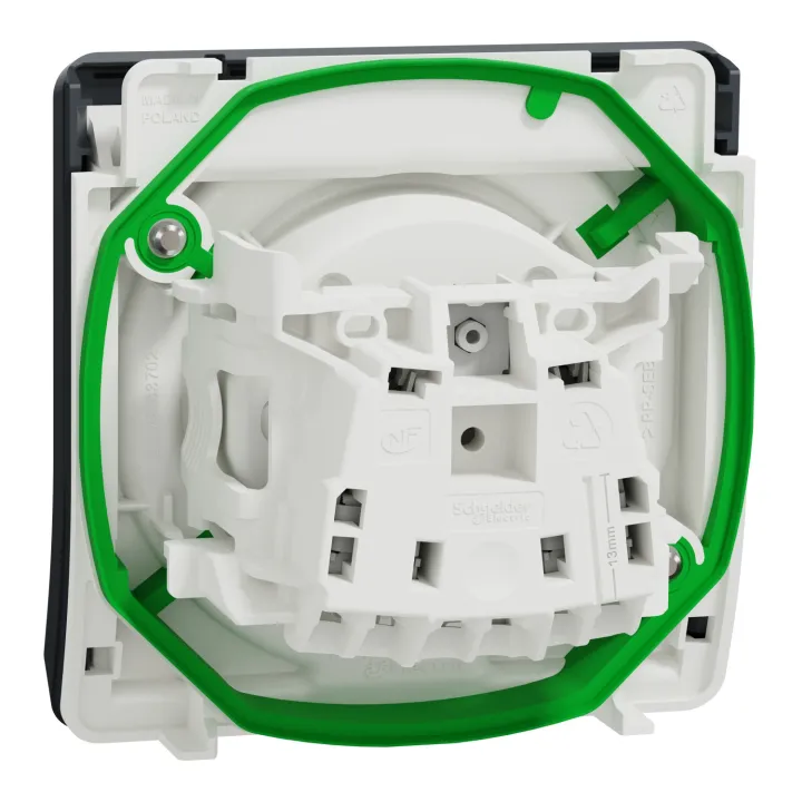 Mureva Styl - Prise De Courant 2P+T - Composable -Ip55-Ik08 - Connex Auto - Gris