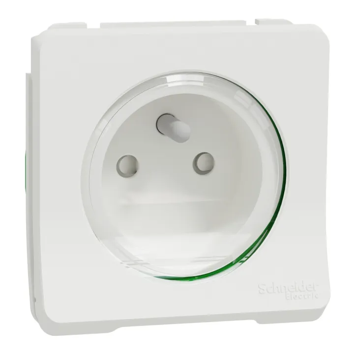 Mureva Styl - Prise Courant 2P+T - Composable - Ip55 Ik08 - Connex Auto - Blanc