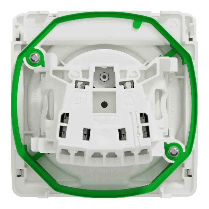 Mureva Styl - Prise Courant 2P+T - Composable - Ip55 Ik08 - Connex Auto - Blanc