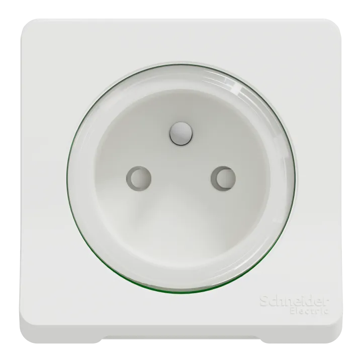 Mureva Styl - Prise Courant 2P+T - Composable - Ip55 Ik08 - Connex Auto - Blanc