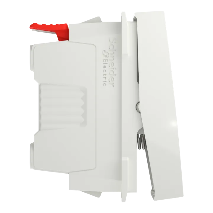 Unica - Bouton-Poussoir No - 10A - Connex Rapide - 1 Mod - Blanc - Méca Seul