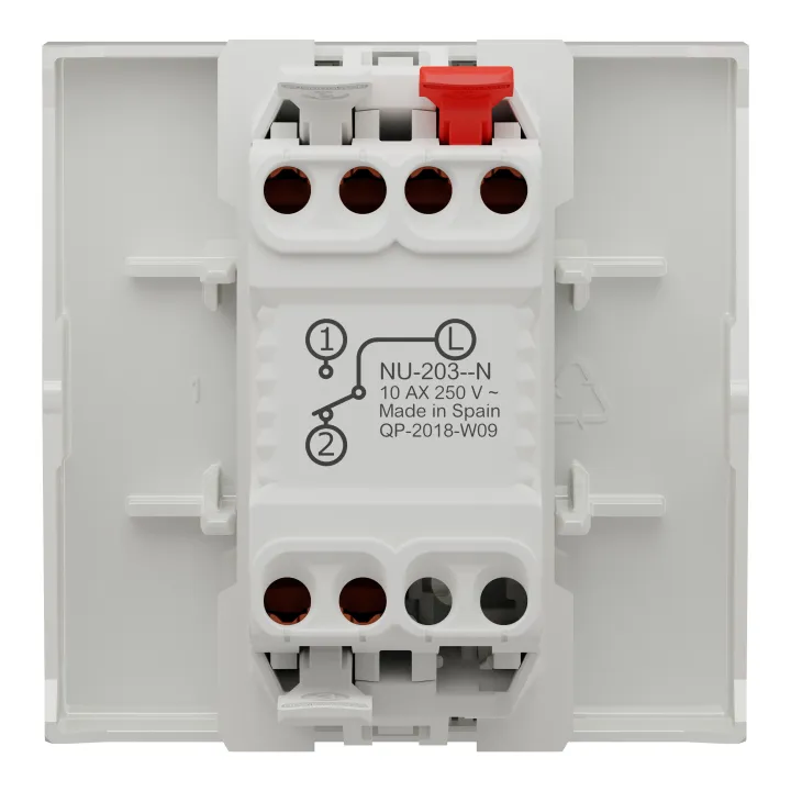 Unica - Va-Et-Vient - 10A - Connex Rapide - 2 Mod - Blanc - Emballage En Boîte