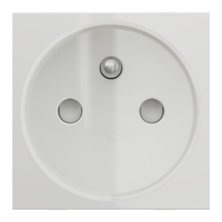 Prise 2P+T FR 90° rapide Blanc