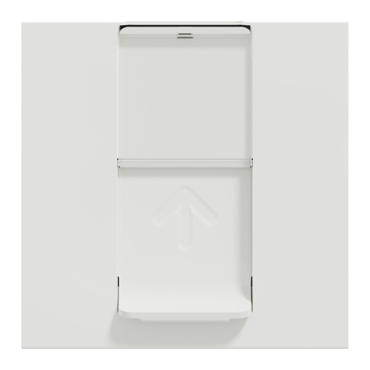 Unica - prise RJ45 simple - cat 6 FTP - 2 mod - Blanc - méca seul