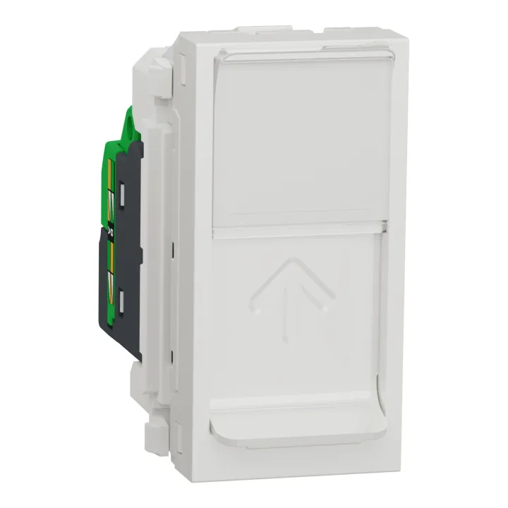 Unica - Prise Rj45 Simple - Cat 6 Ftp - 1 Mod - Blanc - Méca Seul