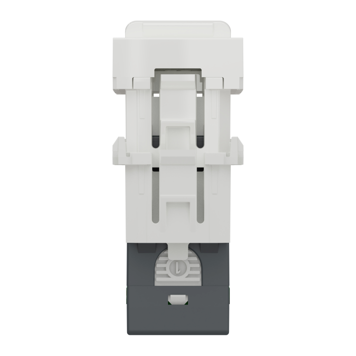 Unica - prise RJ45 simple - cat 6 FTP - 1 mod - Blanc - méca seul