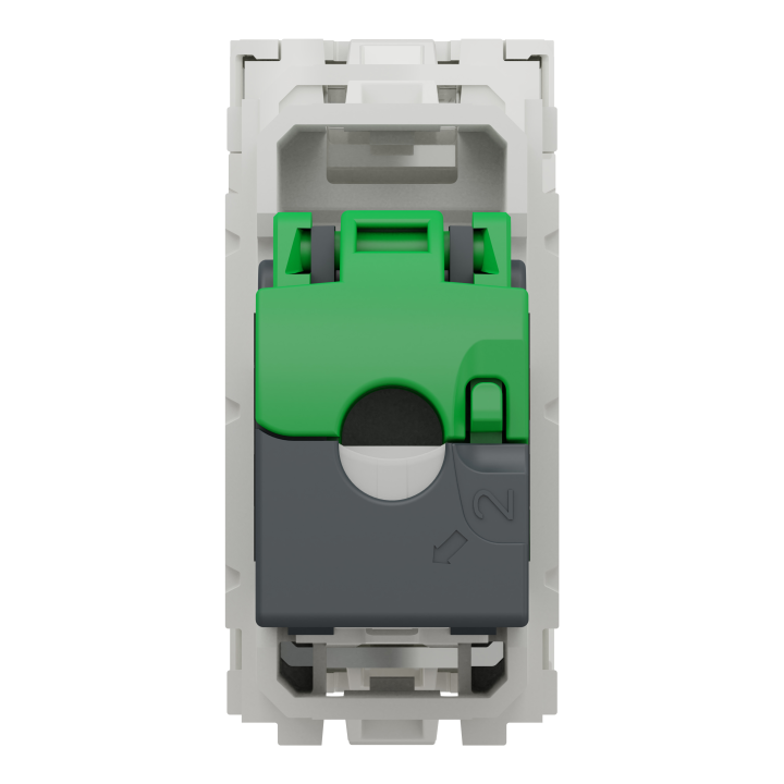 Unica - prise RJ45 simple - cat 6 FTP - 1 mod - Blanc - méca seul