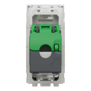 Unica - Prise Rj45 Simple - Cat 6A Blindé Stp Ftp - 1 Mod - Blanc - Méca Seul