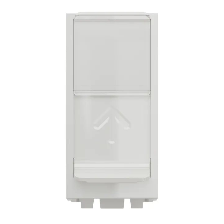 Unica - Prise Rj45 Simple - Cat 6A Blindé Stp Ftp - 1 Mod - Blanc - Méca Seul