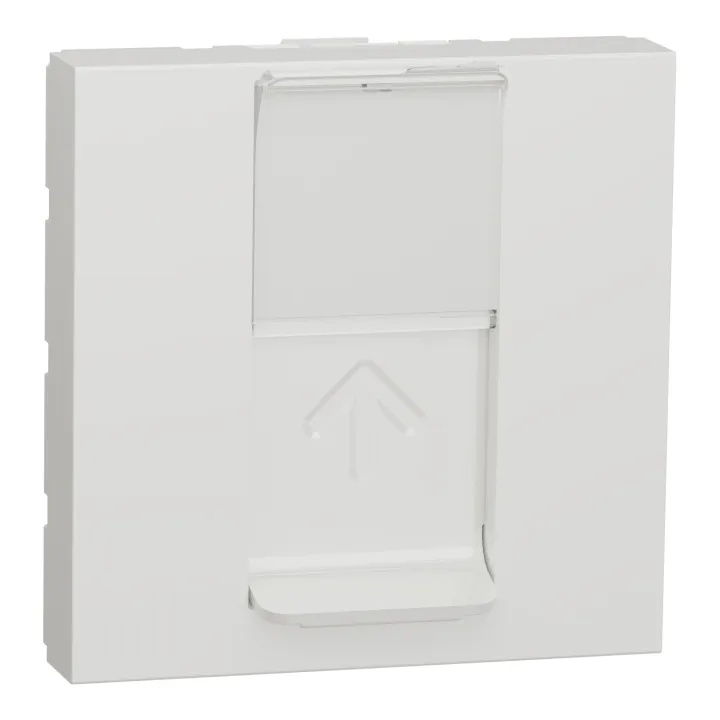 Unica - Prise Rj45 Simple - Cat 6A Blindé Stp Ftp - 2 Mod - Blanc - Méca Seul