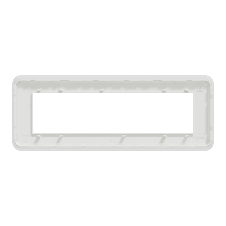 Unica Pro - plaque de finition - Blanc - 8 modules