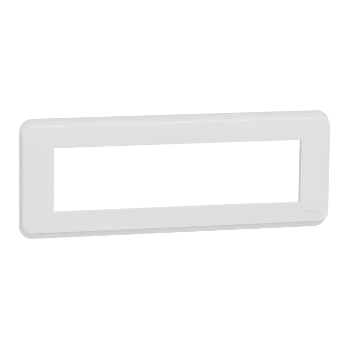 Unica Pro - Plaque De Finition - Blanc - 8 Modules