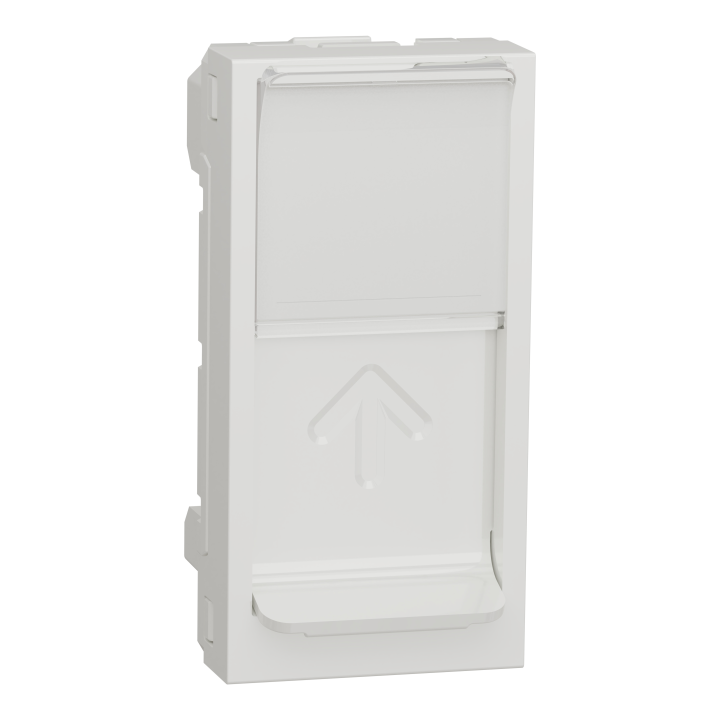 Unica - prise pour 1 RJ45 S-One - 1 mod - Blanc - méca seul