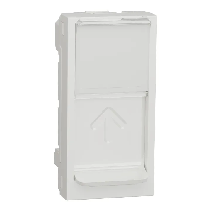 Unica - Prise Pour 1 Rj45 S-One - 1 Mod - Blanc - Méca Seul