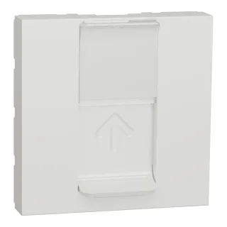 Unica - Prise Pour 1 Rj45 S-One - 2 Mod - Blanc - Méca Seul