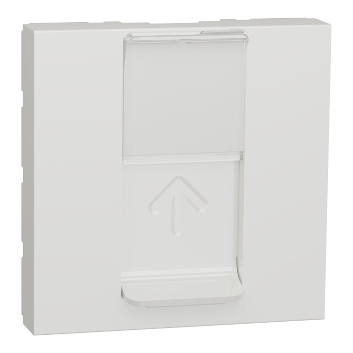 Unica - prise pour 1 RJ45 S-One - 2 mod - Blanc - méca seul