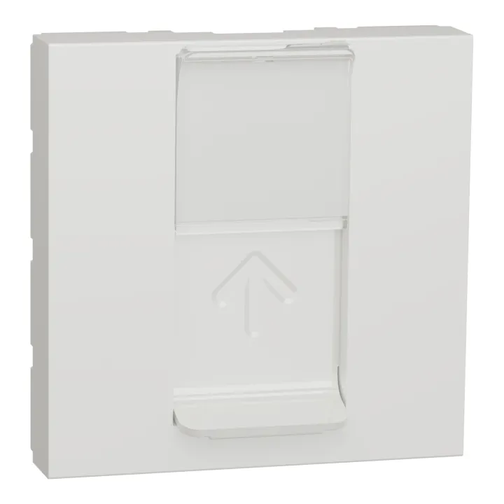 Unica - Prise Pour 1 Rj45 S-One - 2 Mod - Blanc - Méca Seul